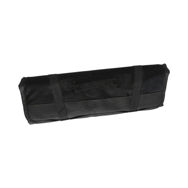 Bolsa enrollable para herramientas, organizador de herramientas, bolso de mano Oxford de alta capacidad, bolsa con cremallera para herramientas Negro