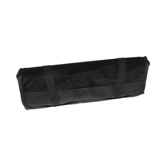 Bolsa enrollable para herramientas Zulema Bolsa organizadora 22 bolsillos con ranuras Gran capacidad Negro