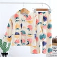 thumbnail image 2 of Pijamas de Otoño/Invierno para niñas, conjunto de 2 uds. De ropa para niños, bata infantil de franela, juegos de ropa de lana, 2 of 4