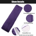thumbnail image 4 of Unique Bargains 4 Pcs Plush Car Seat Belt Protector Pads Shoulder Strap Seatbelt Soft Comfort Covers Black Purple, 4 of 7