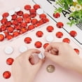 thumbnail image 3 of 50Pcs 25mm Flat Back Round Acrylic Rhinestone Red Self-Adhesive Round Jewels Large Plastic Gems Embelishments Stick On Jewels Circle Gems for Costume Making Cosplay Crafts for diy, 3 of 8