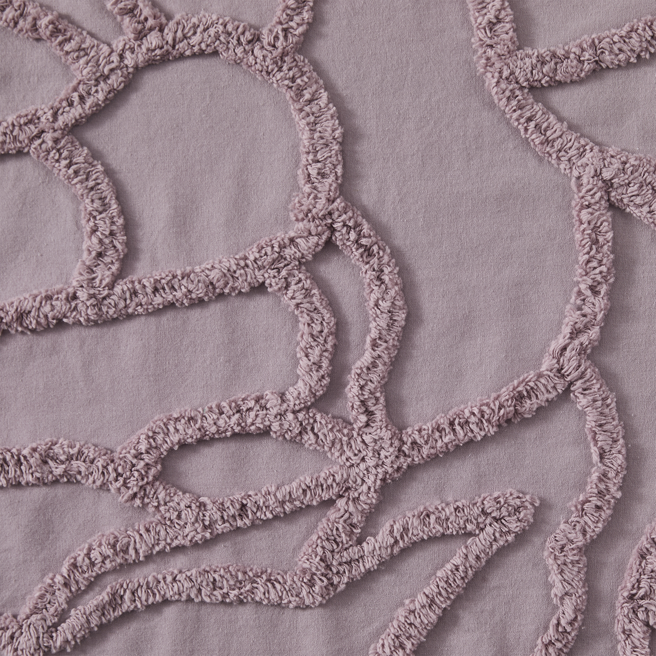 Beautiful Rose Pink Botanical Branch Chenille Cotton Shower Curtain by Drew Barrymore, 72" x 72"