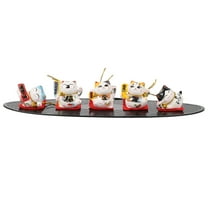 Gymnture New Year's Day Maneki Neko Lucky Cat Figurine for Wealth & Good Luck - Style B