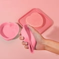 thumbnail image 6 of Heart Shaped Cake Pans Nonstick Cake Pan for Baking Small 4.5 Inch Silicone Heart Molds Valentine's Day Party Accessory (Pink), 6 of 6