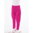 thumbnail image 5 of YONGHS Kids Girls Boys Shiny Metallic Dance Harem Pants Jazz Hip Hop Trousers Hot Pink 11-12, 5 of 7