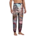 thumbnail image 4 of Kdxio Vintage Pink Drive View Pattern Joggers,Sweatpants for Men with Pockets-3X-Large, 4 of 5