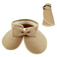 thumbnail image 2 of HONHUZH Summer Hats Womens Leopard Print Open Top Sun Visor Hat With Bow Summer Beach Cap, 2 of 4