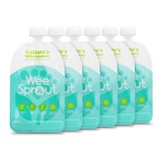 WEESPROUT Double Zipper Reusable Food Pouches | 6 Pack