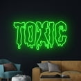 thumbnail image 3 of Handmadetneonsign Dripping Toxic Led Sign, Melting Toxic Neon Light, Toxic Neon Sign, Name Light, 3 of 5