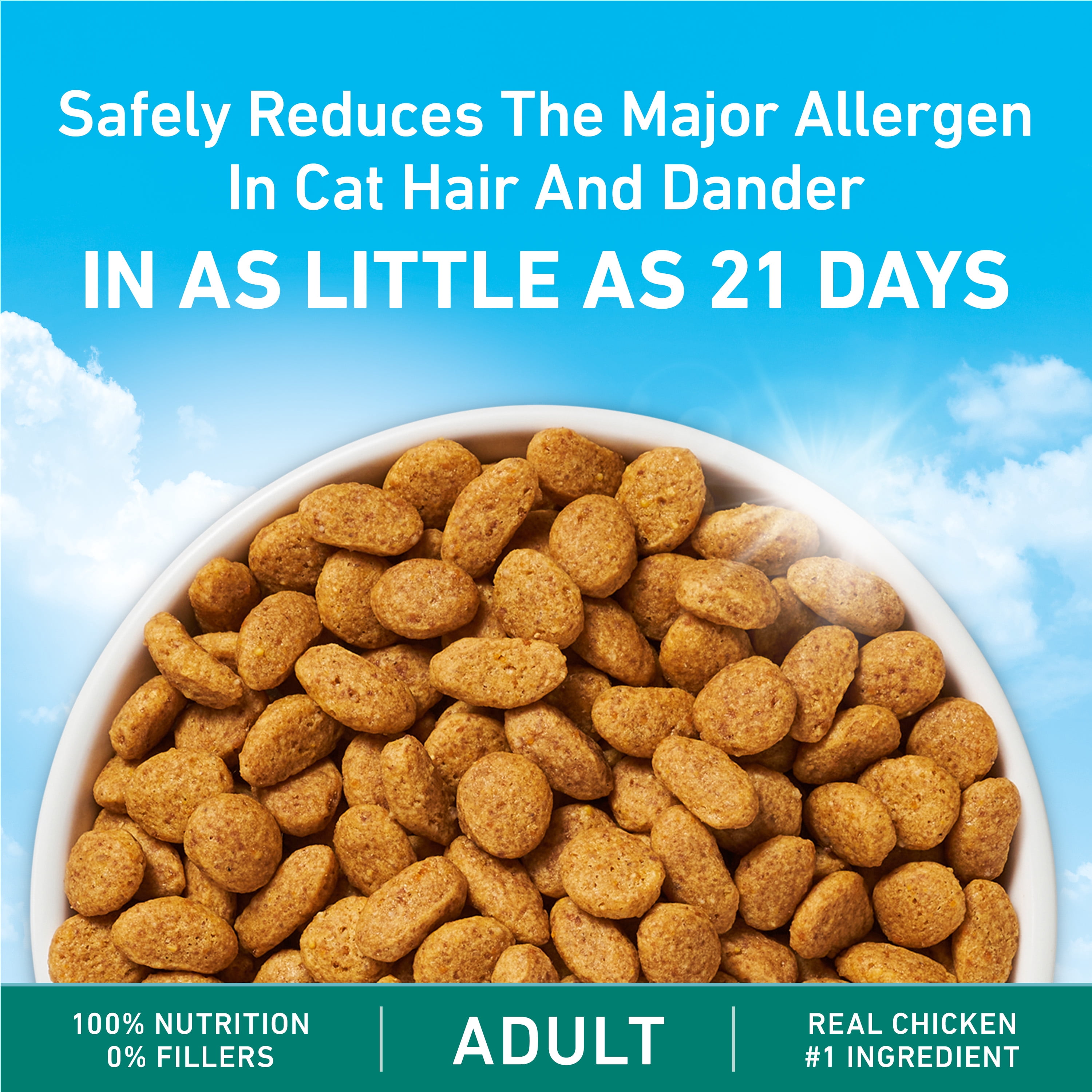 Purina ONE LiveClear Allergen-Reducing Formula With Real Chicken, Dry Cat Food, 1.36 kg