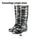 thumbnail image 2 of Jumpingount Botas de lluvia, zapatos calentadores de muslo de plástico, chanclos de plana, cómodos y puros, diarios, informales, para el día de Accesorios de calzado Camuflaje Zapatos>40 Jumpingount AP013571-15, 2 of 6