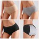 thumbnail image 4 of 3 piezas calzoncillos de algodón para la dama transpirable calzoncillos sanitarios femeninos menstruales cómodos, 4 of 5