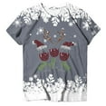 thumbnail image 7 of Drie Christmas Women Tshirt Womens Summer Tops T Shirts Business Casual Dressy Spring Fashion Outfits Cute Trendy Clothes Grey,L, 7 of 7