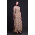 thumbnail image 4 of Bimba Carnation & Daisy Floral Print Women Long Maxi Tube Smocked Bodice Dress-XX-Large, 4 of 7