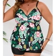 thumbnail image 6 of Enjoytime 2 Piece Bathing Suits for Women Modest Plus Size Tankini Floral Flowy Swim Tops with Shorts Swimsuits, 6 of 8
