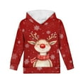 thumbnail image 6 of DISNIMO Christmas Reindeer Hoodies for Girls Pullover Hoodie with Pockets Snowflake Hoodies Sweatshirts for Kids Hooded Sweatshirt Fall Clothing for Teenage Girl Clothes Trendy 14-16 Soft, 6 of 7