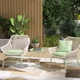 thumbnail image 2 of Outsunny 18" Outdoor Side Table with Removable Tray and Folding Legs, Green, 2 of 10