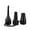 Black, variant on Air Pump Nozzle Replacement Kit Three Sizes for Inflatable Beds, Pools, and Toys