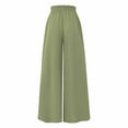 thumbnail image 4 of IDALL Lounge Pants Women Wide Leg Pants Woman Womens Casual Wide Leg Pants Flowy Elastic Drawstring Waist Palazzo Pants With Pockets Baggy Pants Women'S Pants B L, 4 of 5