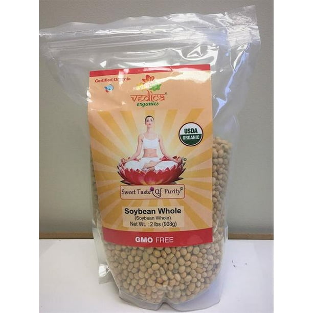 Organic Soybean Whole/Soy Seeds (2 Lbs)
