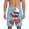 thumbnail image 2 of Picia Sushi Salmon Surfing Pajama Shorts for Men, Men's Pajama Bottoms, Sleepwear,Short Pajama Pants-Medium, 2 of 9