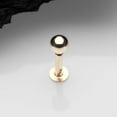 thumbnail image 2 of 14 Karat Gold OneFit Threadless Ball Top Flat Back Stud Labret, 2 of 5