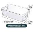 Clear PullOut & Stackable Refrigerator Drawer Organizers Fridge