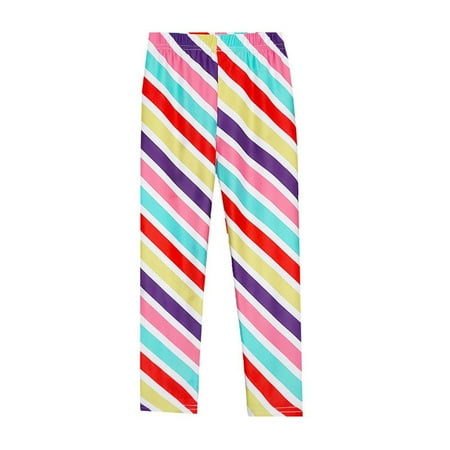 

1-11 Years Girls Leggings Cute Printed Stretch Pants Yoga Pants Girls Classic Stretch Footless Legging