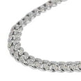 thumbnail image 3 of White Crystal  Silvertone Chain Necklace for Women Jewelry Size 18-22" Birthday Christmas Gifts, 3 of 8