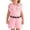 Pink, variant on Baby Girl Summer 3 PC Outfit Sets,Sleeveless Ribbed Top + Belted Shorts Red Size 3Y