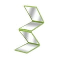 thumbnail image 2 of Mini espejo de escritorio de mano de 360 ​​grados, espejo plegable compacto portátil de cuatro verde, 2 of 9