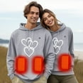thumbnail image 2 of Sweat à Capuche Chauffant USB Hiver Chaud 5 Fois Unisexe Décontracté, 2 of 7