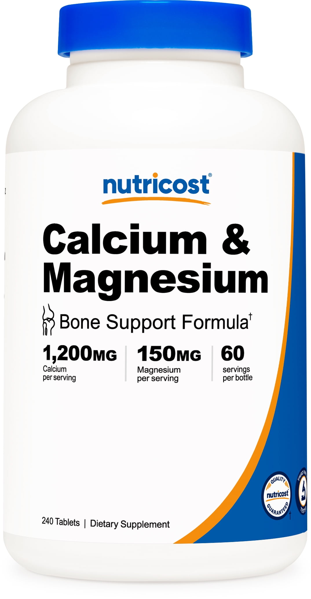 Nutricost Calcium & Magnesium Carbonate 240 Tablets- Gluten Free, Non-GMO