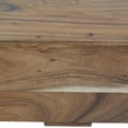thumbnail image 5 of DecMode Wood Block Bench with Elevated Base, Brown, 5 of 13