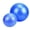 Blue, variant on FAGINEY Non-Slip Exercise Ball Set Extra Thick Yoga Ball with Pilates Ball for Home Gym Office, Purple