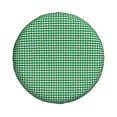 thumbnail image 2 of XMXY Green Gingham Check Spare Tire Cover，Universal Waterproof Cover for Jeep RV Tire Wheel Protection 17 inch, 2 of 8
