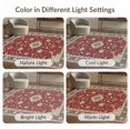 thumbnail image 7 of ODIKA 8'x10' Washable Area Rug Vintage Web Border Scroll Distressed Carpect Deepburgundy Pink for Living Room, Under Sectional, Family , Durable, Non-Slip, 7 of 7