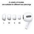 thumbnail image 3 of 4 Pairs Silicone Ear Tips Cover Replacement Earbud XS/S/M/L Size Protective Earbud Tips Covers For Apple AirPods Pro 1st 2nd Gen, 3 of 6