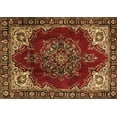 thumbnail image 1 of Ahgly Company Indoor Rectangle Medallion Brown Traditional Area Rugs, 3' x 5', 1 of 4