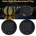 thumbnail image 2 of Tapa de Linterna de Panel Solar LED Superior de Repuesto de Luz Solar de 4 Piezas para Linternas Colgantes Al Aire Libre IP65 A Prueba de Agua, 2 of 7