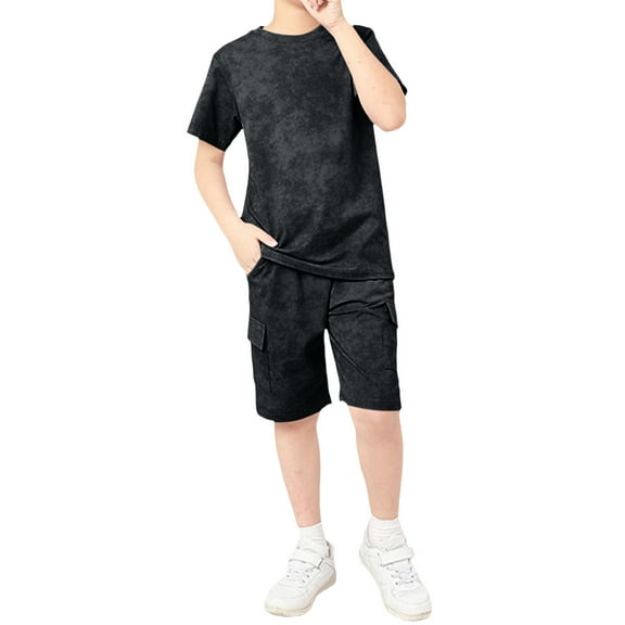 Kids Summer Basketball Set Pullover Shirt Short Sets School Outdoor Activities Summer Baby Boy Clothes 9-10 Years Boys Clothes