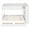 Full Over Full-White, variant on Full Over Full Bunk Bed with Drawers and Storage Cabinet Bookshelf