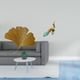 thumbnail image 2 of Elegante escultura de pared de y ginkgo, artística decoración de hojas y pájaros de metal para sala de estar, oficina, hotel, comedor, jardí, 2 of 8