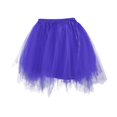 thumbnail image 2 of Women Gothic Tulle Skirt Classic Elastic Short Tutu Skirts Blue M, 2 of 4