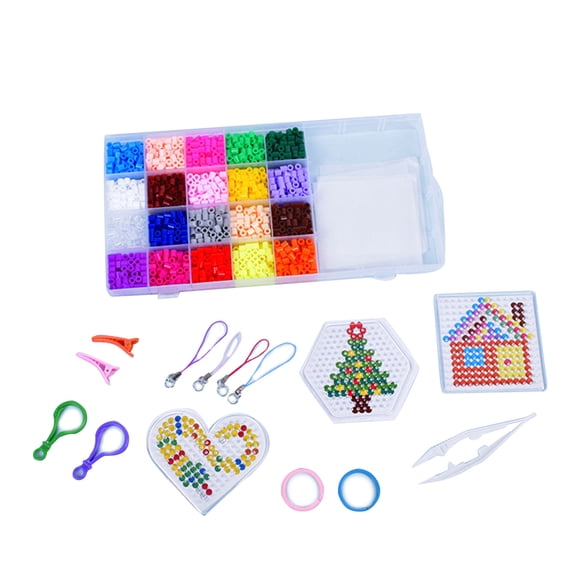 Juego de Juguetes de cuentas Vogacara Hama respetuosos con el medio ambiente manualidades DIY 20 colores