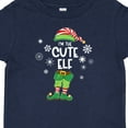 thumbnail image 4 of Inktastic Funny Christmas I'm the Cute Elf with Shoes and Hat Boys or Girls Baby T-Shirt, 4 of 5