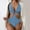 Blue, variant on Womens Swimwear Comfortable Bikini Women's Sexy Plain Color Swimsuit Bikinis