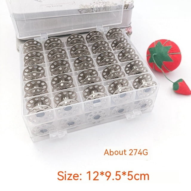 50 piezas de metal, bobinas de máquina de coser para costura artesanal, juego de bobinas de metal para candado para bebés, accesorios para máquinas de coser