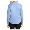 thumbnail image 2 of Womens Long Sleeve Easy Care Cotton/Polyester Shirt Light Blue/Light Stone XXL, 2 of 6
