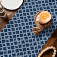 thumbnail image 3 of Navy Blue Morocco Table Runner 72 Inches, Modern Abstract Classic Geometric Bed Runner Dresser Scarves Tabletop for Indoor Outdoor Parties/Ceremony/Banquet, 16" x 72", 3 of 9